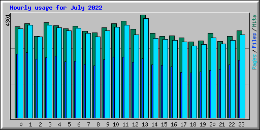 Hourly usage for July 2022