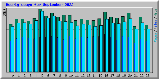 Hourly usage for September 2022