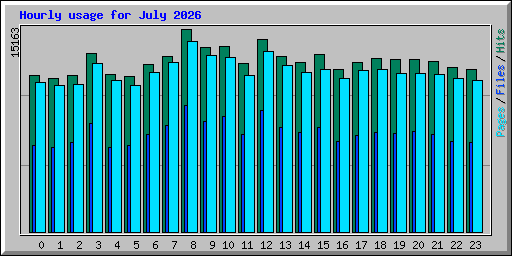 Hourly usage for July 2026